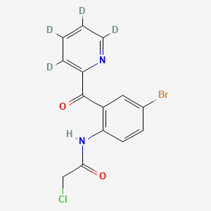 molecular formula C14H10BrClN2O2 B13854482 N-(4-Bromo-2-picolinoylphenyl)-2-chloroacetamide-d4 