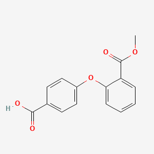 molecular formula C15H12O5 B13854493 4-(2-(Methoxycarbonyl)phenoxy)benzoic Acid 