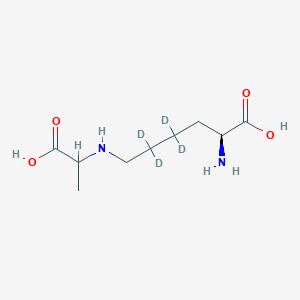 molecular formula C9H18N2O4 B13854512 Ne-(1-Carboxyethyl)lysine-d4; N6-(1-Carboxyethyl)-L-lysine-d4; N6-(1'-Carboxyethyl)lysine-d4; CEL-d4 