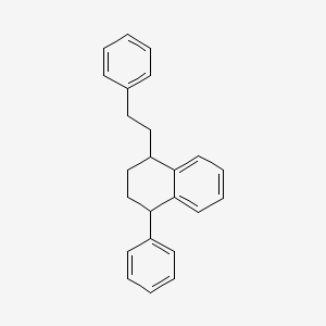 molecular formula C24H24 B13854518 1-Phenyl-4-(2-phenylethyl)-1,2,3,4-tetrahydronaphthalene CAS No. 40542-33-4