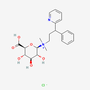 molecular formula C22H29ClN2O6 B13854545 PheniramineAmmoniumGlucuronide 