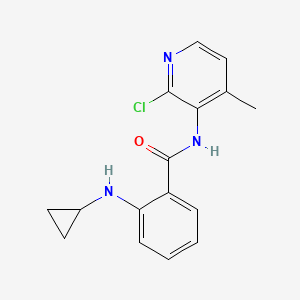 molecular formula C16H16ClN3O B13854596 N-(2-Chloro-4-methylpyridin-3-yl)-2-(cyclopropylamino)benzamide 
