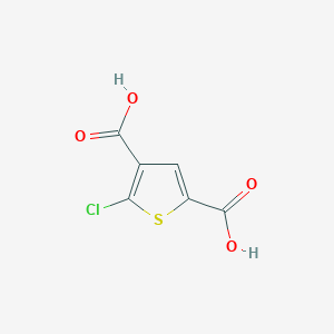 molecular formula C6H3ClO4S B13854630 5-Chlorothiophene-2,4-dicarboxylic Acid 
