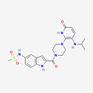 molecular formula C22H28N6O4S B13854638 6'-HydroxyDelavirdine 