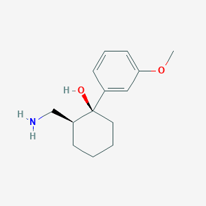 molecular formula C14H21NO2 B13854715 (-)-N,N-Bisdesmethyl Tramadol 