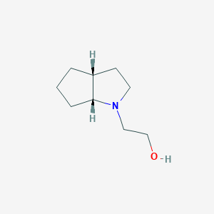 molecular formula C9H17NO B138548 (1R,5R)-2-Azabicyclo[3.3.0]octane-2-ethanol CAS No. 156366-41-5