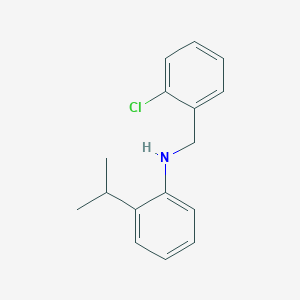 molecular formula C16H18ClN B1385480 N-(2-Chlorobenzyl)-2-isopropylaniline CAS No. 1040027-21-1