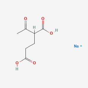 molecular formula C7H10NaO5+ B13854801 Sodium;2-acetylpentanedioic acid 
