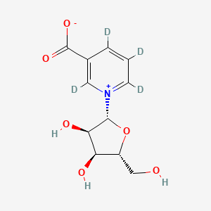 molecular formula C11H13NO6 B13854809 Nicotinic Acid-d4 Riboside 