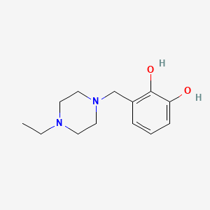 molecular formula C13H20N2O2 B13854874 3-[(4-Ethylpiperazin-1-yl)methyl]benzene-1,2-diol 