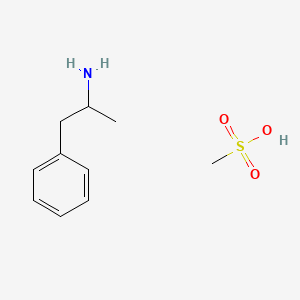 molecular formula C10H17NO3S B13854890 Amphetamine methanesulfonate CAS No. 38727-03-6