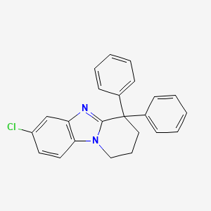 molecular formula C23H19ClN2 B13854915 7-Chloro-4,4-diphenyl-1,2,3,4-tetrahydro-benzo[4,5]imidazo[1,2-a]pyridine 
