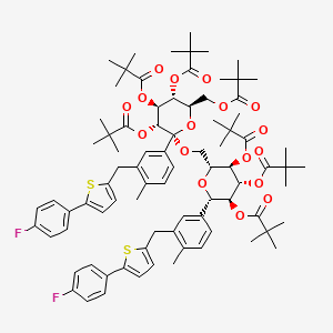 molecular formula C83H104F2O17S2 B13854916 Dehydroxy Pivaloyl Canagliflozin Dimer 