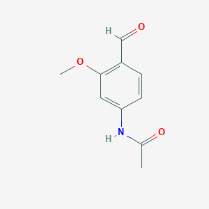 molecular formula C10H11NO3 B13854929 N-(4-formyl-3-methoxyphenyl)acetamide 