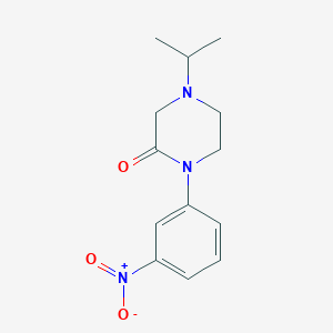 molecular formula C13H17N3O3 B13854944 4-Isopropyl-1-(3-nitrophenyl)piperazin-2-one 