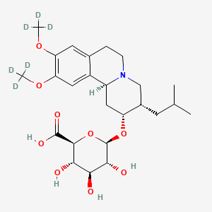 molecular formula C25H37NO9 B13854945 cis-Dihydrotetrabenazine Glucuronide-d6 