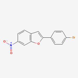 molecular formula C14H8BrNO3 B13854956 2-(4-Bromophenyl)-6-nitro-1-benzofuran 