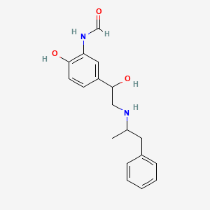 molecular formula C18H22N2O3 B13854985 N-[2-hydroxy-5-[1-hydroxy-2-(1-phenylpropan-2-ylamino)ethyl]phenyl]formamide 