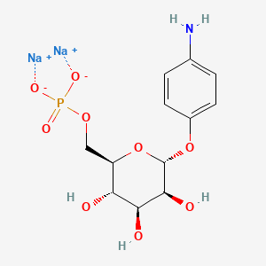 molecular formula C12H16NNa2O9P B13855017 p-Aminophenyl 6-phospho-a-D-mannopyranoside Sodium Salt 