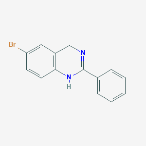 molecular formula C14H11BrN2 B13855030 6-Bromo-2-phenyl-1,4-dihydroquinazoline 