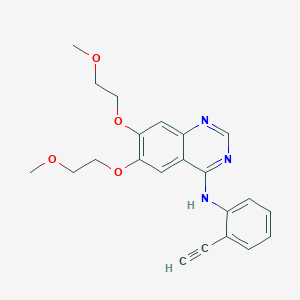 molecular formula C22H23N3O4 B13855031 N-(2-Ethynylphenyl)-6,7-bis(2-methoxyethoxy)-4-quinazolinamine 