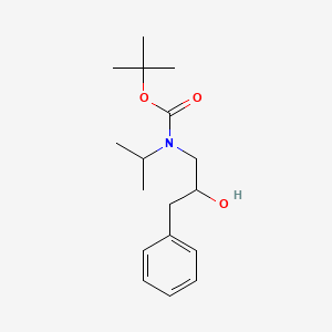 molecular formula C17H27NO3 B13855075 tert-butyl N-(2-hydroxy-3-phenylpropyl)-N-propan-2-ylcarbamate 