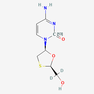 molecular formula C8H11N3O3S B13855107 Lamivudine-13C1,d2 