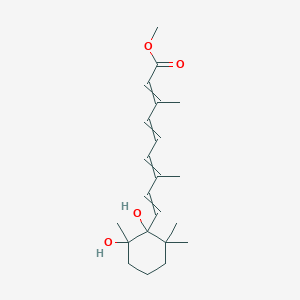 molecular formula C21H32O4 B13855226 Methyl 9-(1,2-dihydroxy-2,6,6-trimethylcyclohexyl)-3,7-dimethylnona-2,4,6,8-tetraenoate 