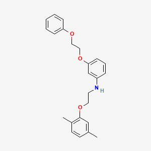 molecular formula C24H27NO3 B1385524 N-[2-(2,5-Dimethylphenoxy)ethyl]-3-(2-phenoxyethoxy)aniline CAS No. 1040686-19-8