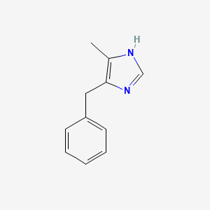 molecular formula C11H12N2 B13855250 4-benzyl-5-methyl-1H-imidazole 