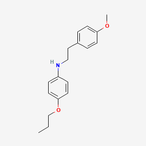 molecular formula C18H23NO2 B1385527 N-(4-Methoxyphenethyl)-4-propoxyaniline CAS No. 1040688-77-4