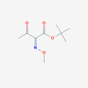 molecular formula C9H15NO4 B13855283 tert-butyl (2Z)-2-methoxyimino-3-oxobutanoate 