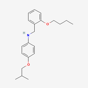 molecular formula C21H29NO2 B1385530 N-(2-Butoxybenzyl)-4-isobutoxyaniline CAS No. 1040688-08-1