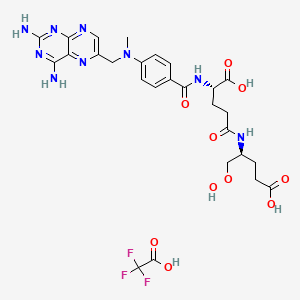 molecular formula C27H32F3N9O10 B13855409 Methotrexate Diglutamate Trifluoroacetate 