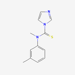 molecular formula C12H13N3S B13855436 N-Methyl-N-(m-tolyl)-1H-imidazole-1-carbothioamide 