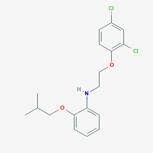 molecular formula C18H21Cl2NO2 B1385545 N-[2-(2,4-Dichlorophenoxy)ethyl]-2-isobutoxyaniline CAS No. 1040694-53-8