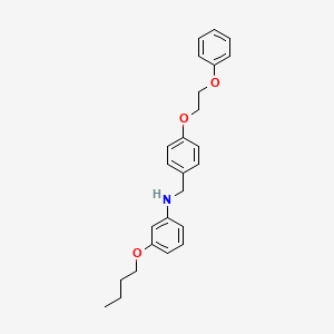 molecular formula C25H29NO3 B1385548 3-Butoxy-N-[4-(2-phenoxyethoxy)benzyl]aniline CAS No. 1040683-35-9