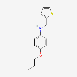 molecular formula C14H17NOS B1385551 4-Propoxy-N-(2-thienylmethyl)aniline CAS No. 1040688-52-5