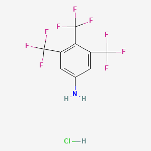 molecular formula C9H5ClF9N B13855550 3,4,5-tris(Trifluoromethyl)aniline Hydrochloride Salt 