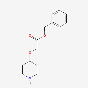molecular formula C14H19NO3 B13855633 Benzyl 2-piperidin-4-yloxyacetate 