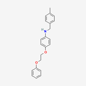 molecular formula C22H23NO2 B1385566 N-(4-Methylbenzyl)-4-(2-phenoxyethoxy)aniline CAS No. 1040690-97-8