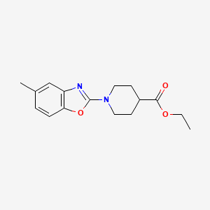 molecular formula C16H20N2O3 B13855681 Ethyl 1-(5-methylbenzo[d]oxazol-2-yl)piperidine-4-carboxylate CAS No. 1193386-56-9