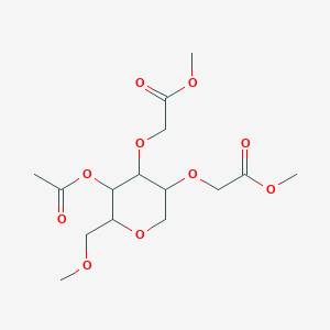 Methyl 2-[5-acetyloxy-6-(methoxymethyl)-4-(2-methoxy-2-oxoethoxy)oxan-3-yl]oxyacetate