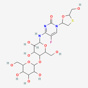 molecular formula C20H30FN3O13S B13855709 Emtricitabine Glycosamine 