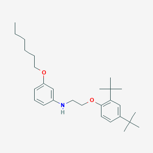 N-{2-[2,4-DI(Tert-butyl)phenoxy]ethyl}-3-(hexyloxy)aniline