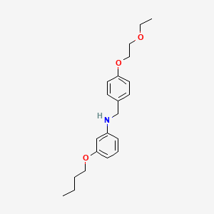 3-Butoxy-N-[4-(2-ethoxyethoxy)benzyl]aniline