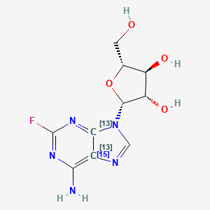 molecular formula C10H12FN5O4 B13855742 Fludarabine-13C2,15N 
