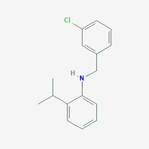molecular formula C16H18ClN B1385578 N-(3-Chlorobenzyl)-2-isopropylaniline CAS No. 1039820-73-9