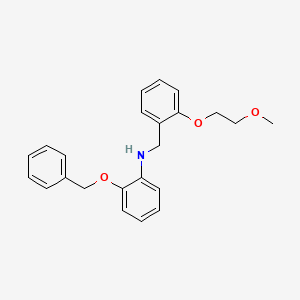 2-(Benzyloxy)-N-[2-(2-methoxyethoxy)benzyl]aniline