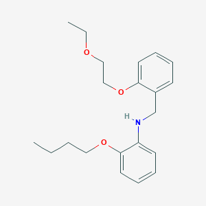 2-Butoxy-N-[2-(2-ethoxyethoxy)benzyl]aniline
